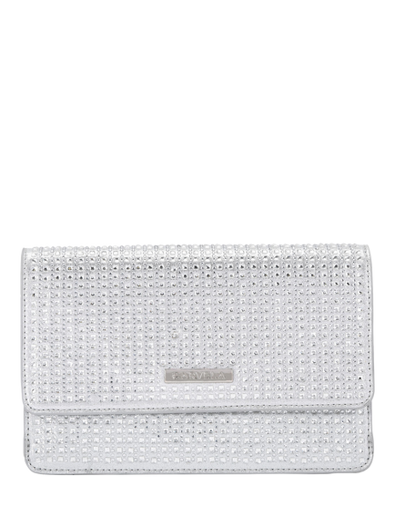 Carvela Kianni Jewel Clutch Bag, Silver