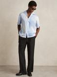 Reiss Mendosa Regular Fit Stripe Shirt, Blue/Multi, Blue/Multi