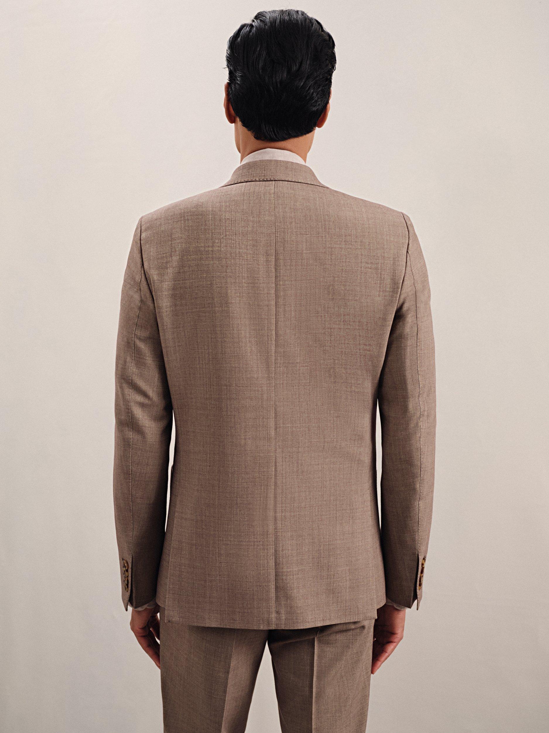 Product image 2 of 5, which shows Reiss Belmont Wool Blend Suit Jacket, Brown, 42