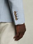 Reiss Belmont Double breasted Slim Fit Suit Jacket, Light Blue