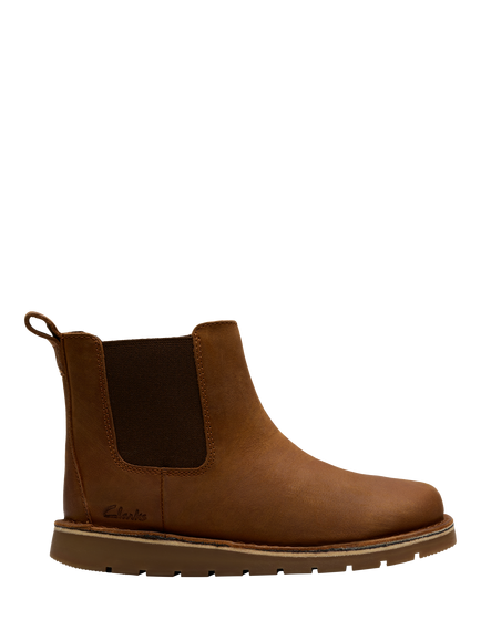 Clarks Kids' Joyful Sky K Chelsea Boots, Tan, Tan