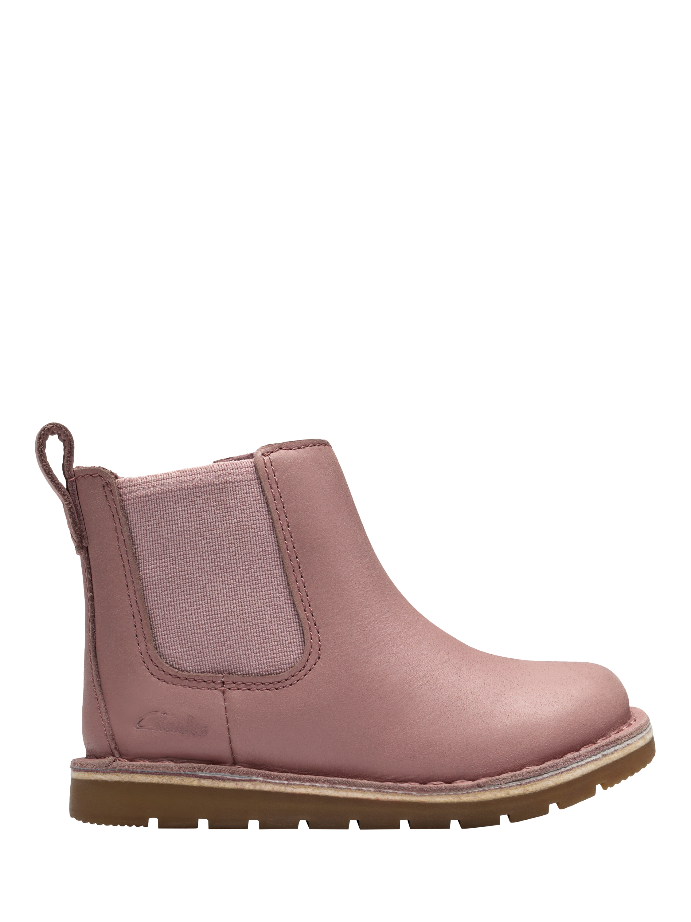 Clarks Kids' Joyful Sky K Chelsea Boots, Dusty Pink