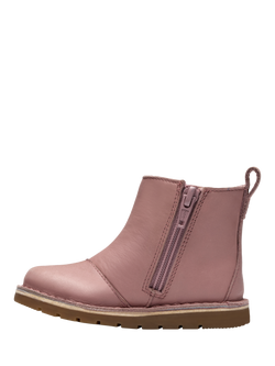 Clarks Kids' Joyful Sky K Chelsea Boots, Dusty Pink - view 2, Dusty Pink