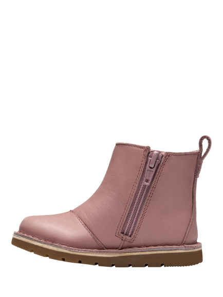 Clarks Kids' Joyful Sky K Chelsea Boots, Dusty Pink - view 2, Dusty Pink