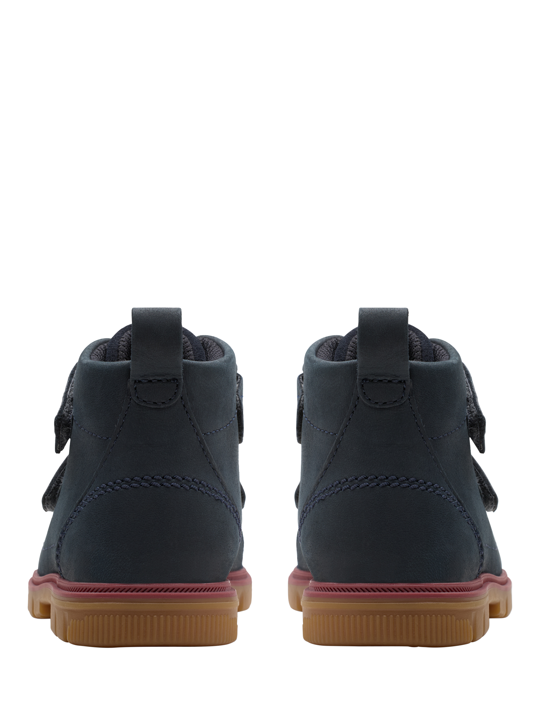Product image 5 of 7, which shows Clarks Kids' Lorcam Leather Hi Boots, Navy, 4 G Jnr