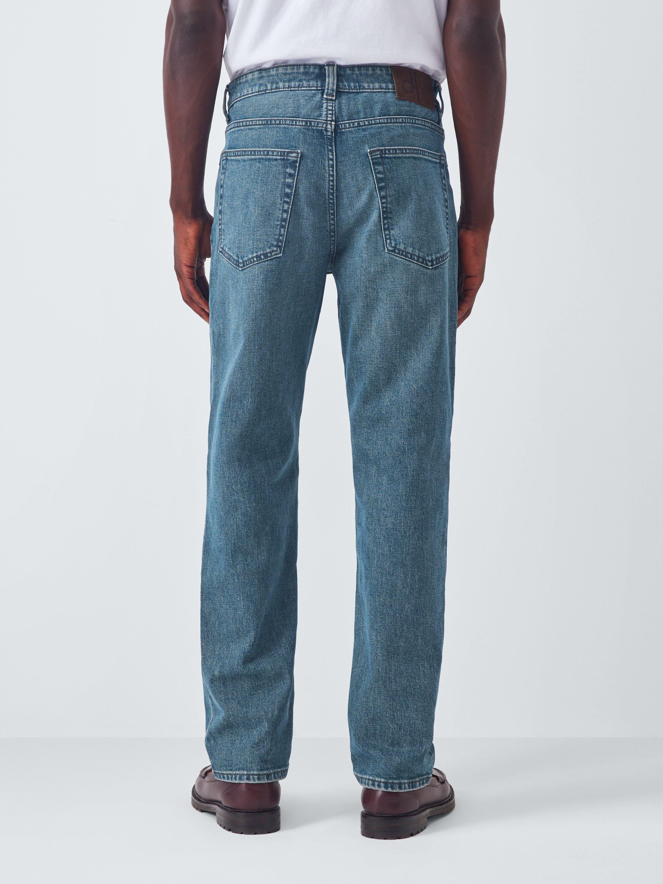 Product image 2 of 6, which shows John Lewis Regular Fit Denim Jeans, Mid Wash Light, 30R