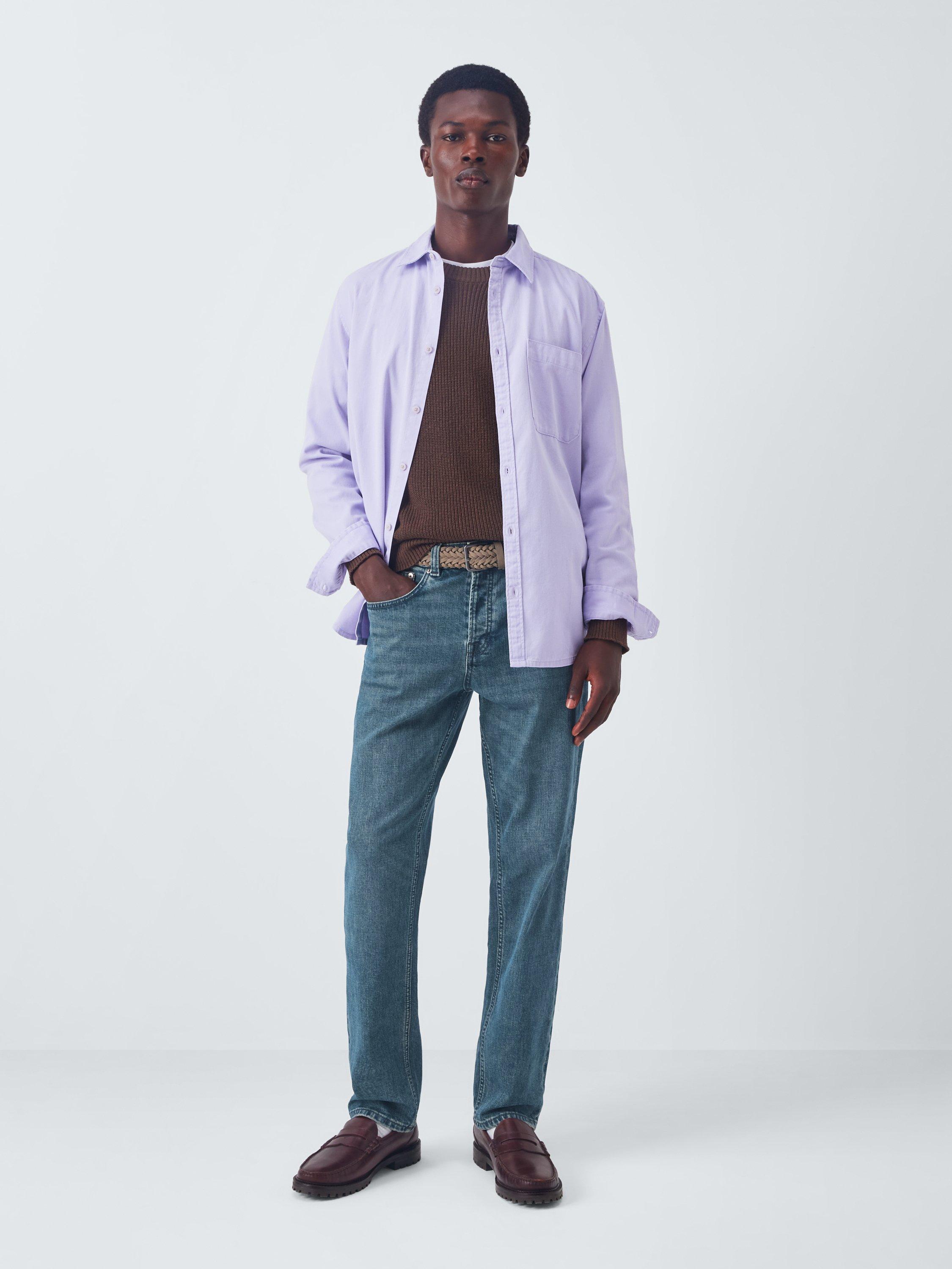 Product image 3 of 6, which shows John Lewis Regular Fit Denim Jeans, Mid Wash Light, 30R