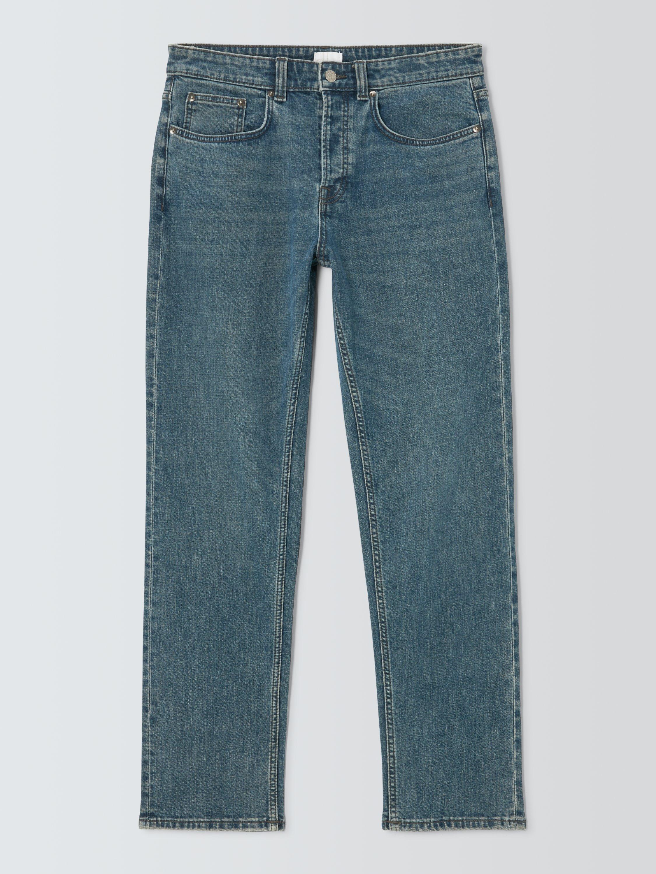 Product image 4 of 6, which shows John Lewis Regular Fit Denim Jeans, Mid Wash Light, 30R