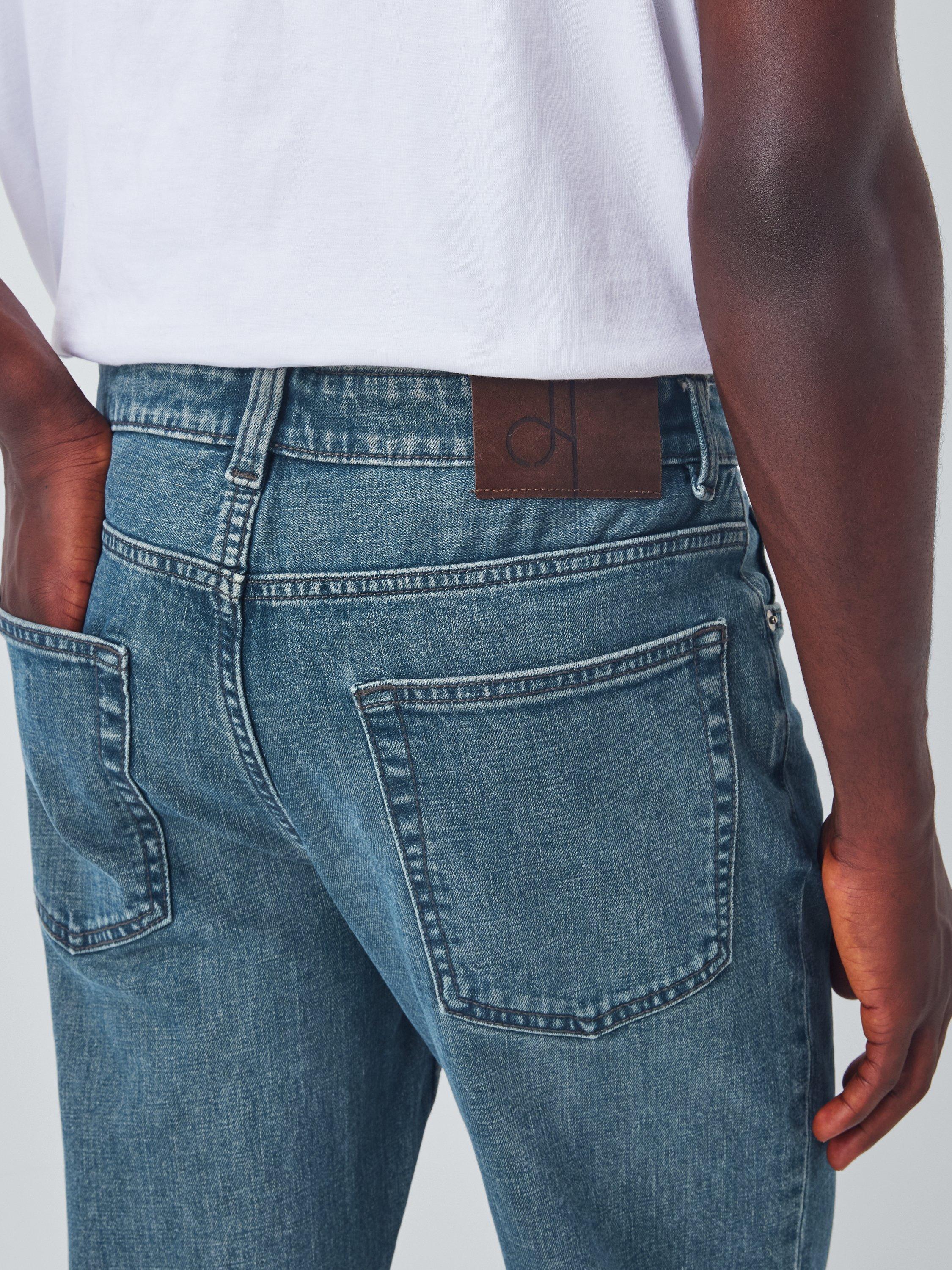 Product image 6 of 6, which shows John Lewis Regular Fit Denim Jeans, Mid Wash Light, 30R