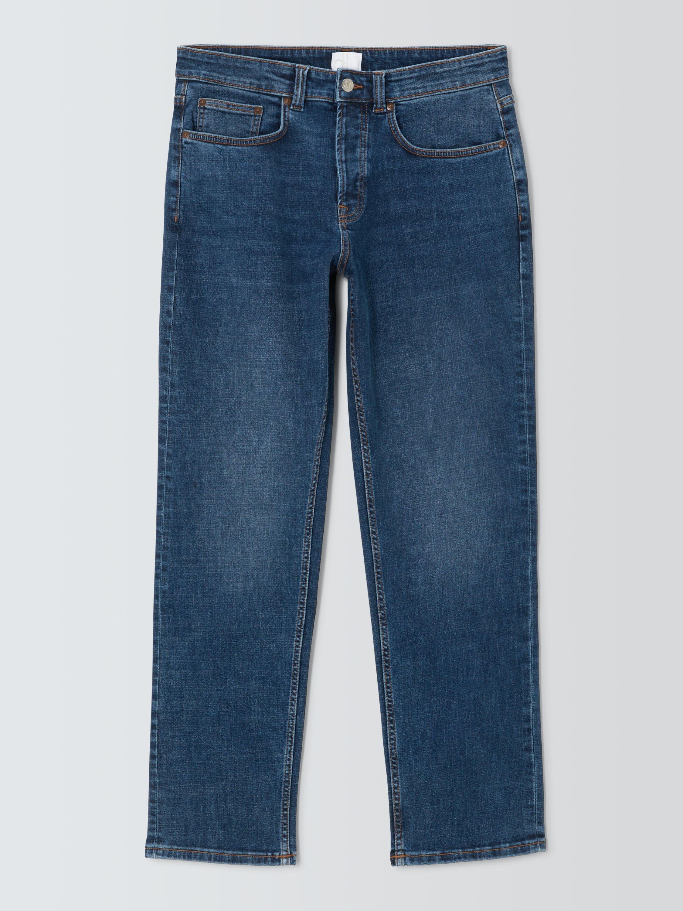 Product image 4 of 6, which shows John Lewis Regular Fit Denim Jeans, Mid Wash, 30R