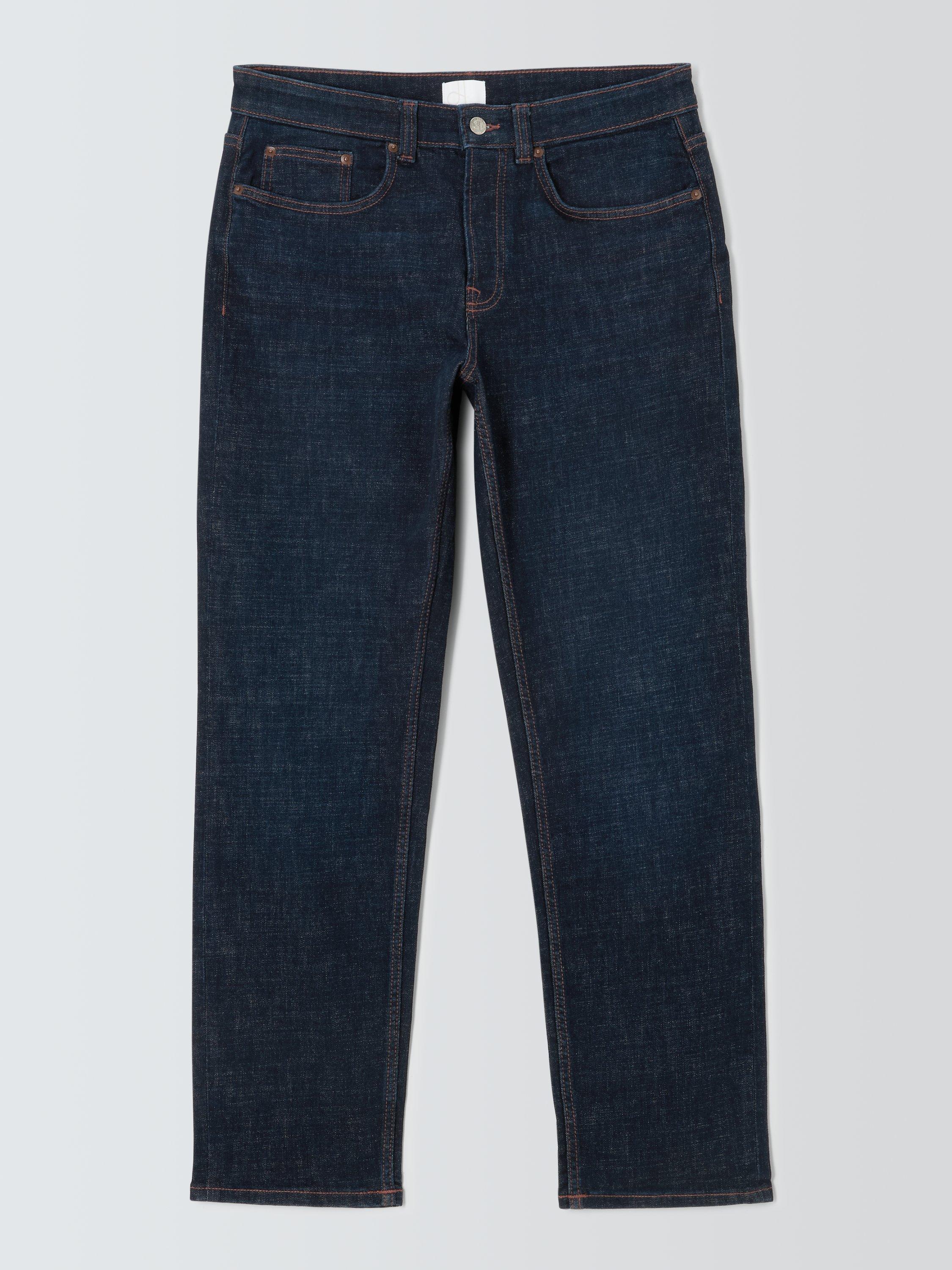 Product image 4 of 6, which shows John Lewis Regular Fit Denim Jeans, Dark Wash, 30R