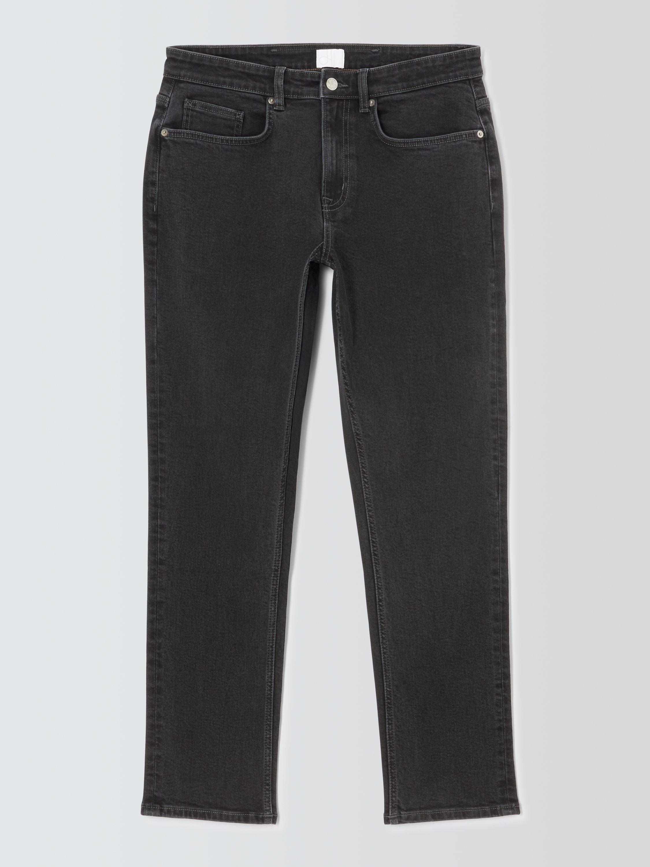 Product image 4 of 6, which shows John Lewis Slim Fit Denim Jeans, Black, 30R