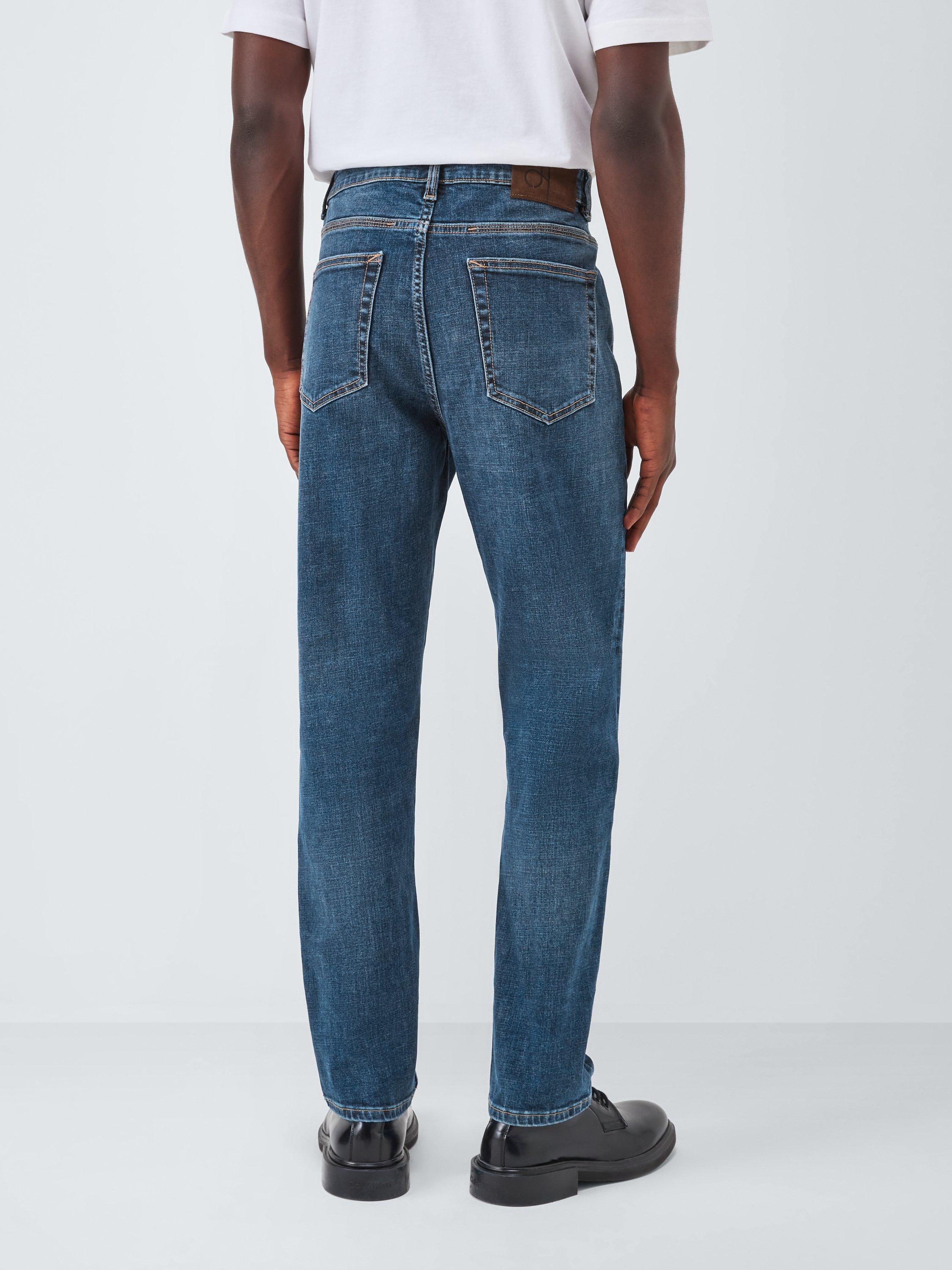 Product image 2 of 6, which shows John Lewis Slim Fit Denim Jeans, Mid Wash, 30R