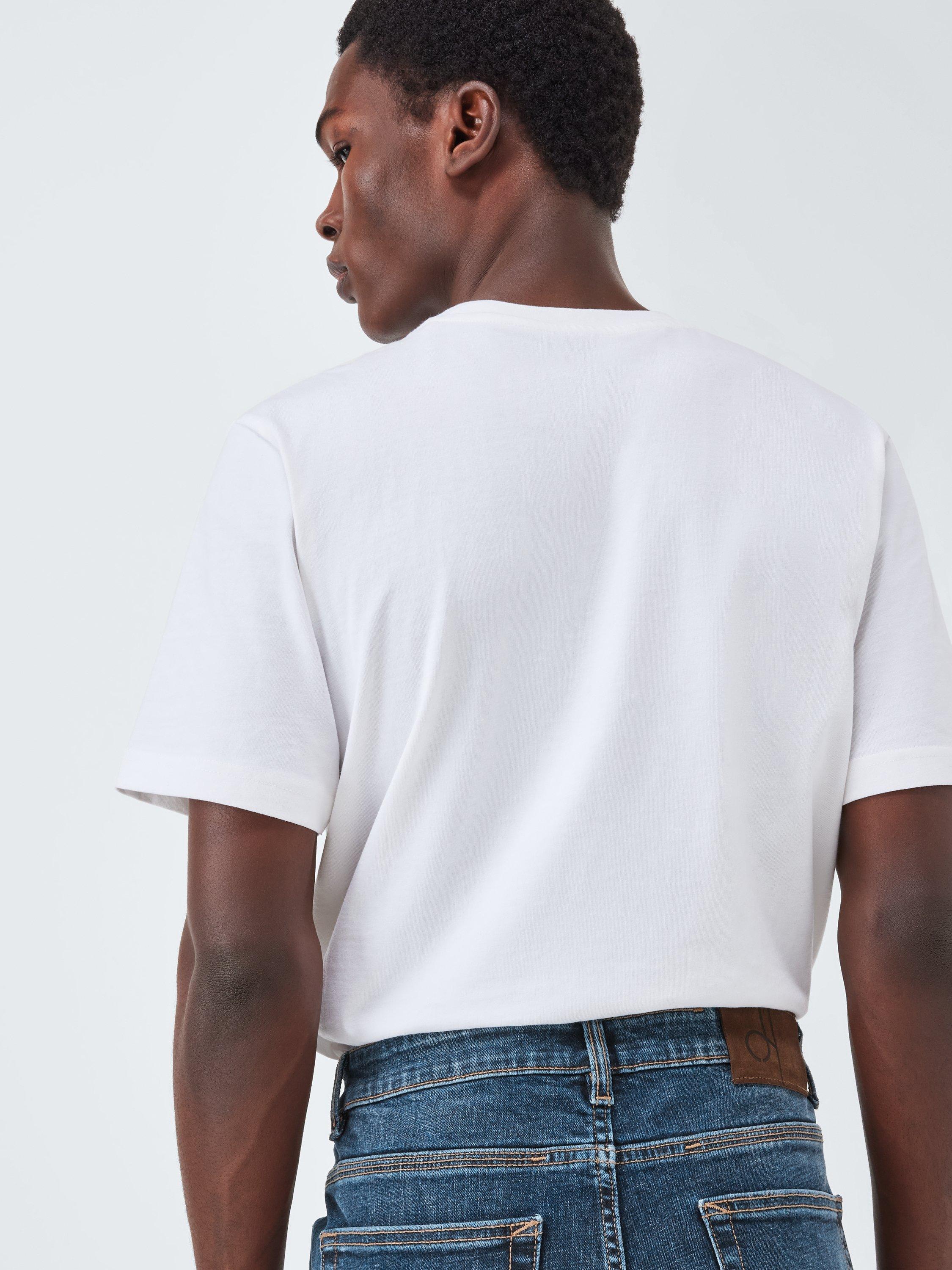 Product image 5 of 6, which shows John Lewis Slim Fit Denim Jeans, Mid Wash, 30R