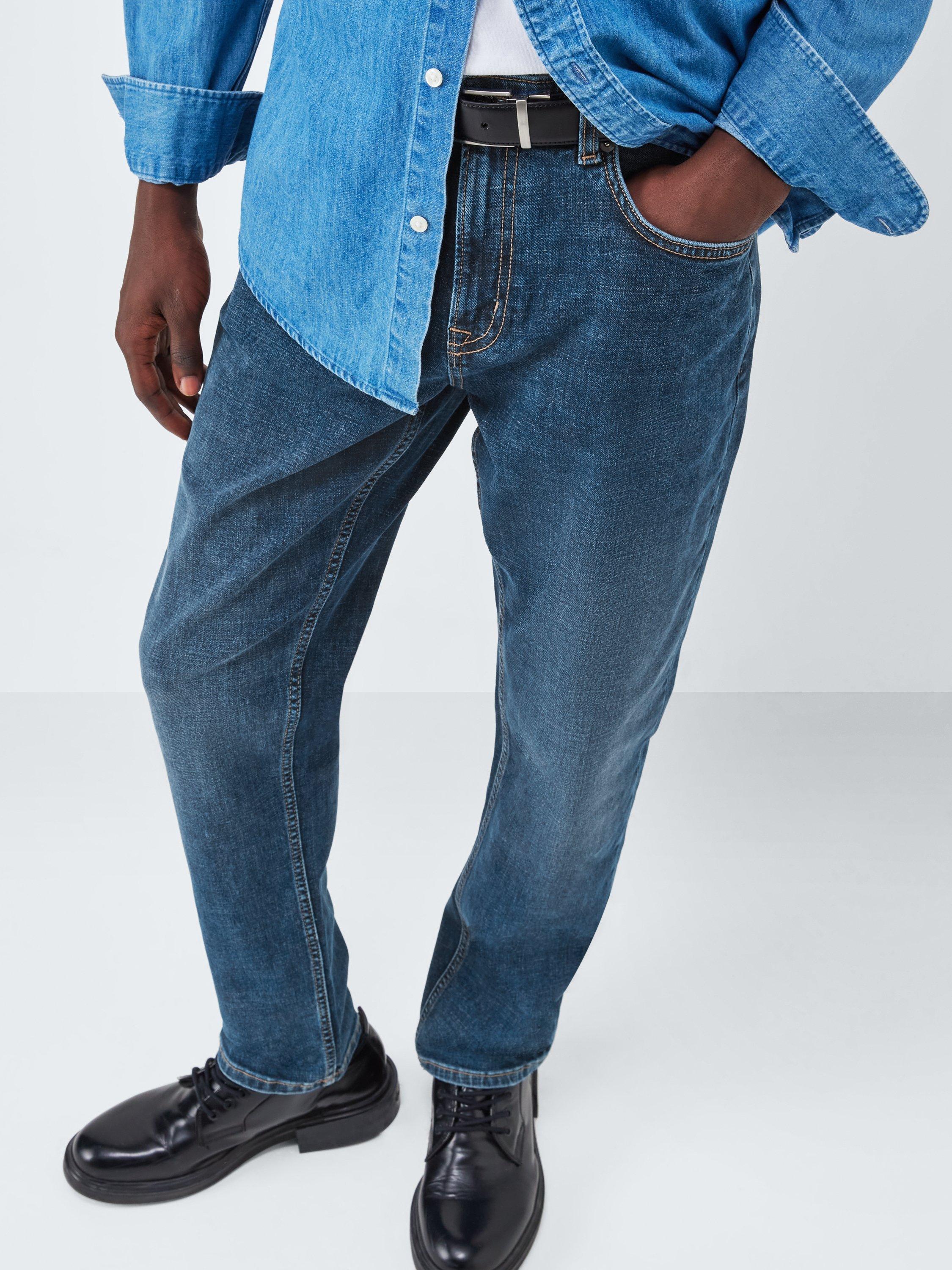 Product image 6 of 6, which shows John Lewis Slim Fit Denim Jeans, Mid Wash, 30R