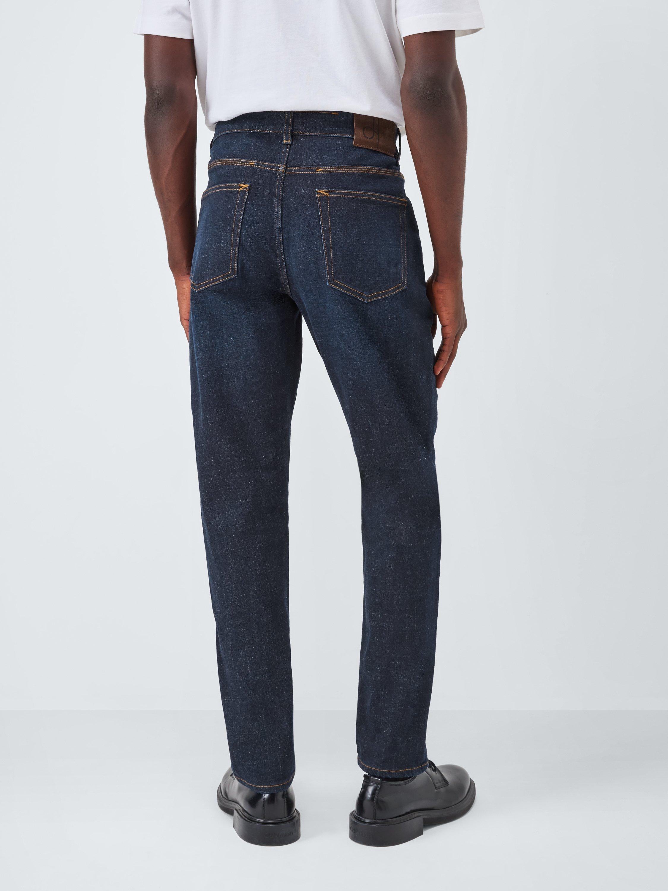 Product image 2 of 6, which shows John Lewis Slim Fit Denim Jeans, Dark Wash, 30R
