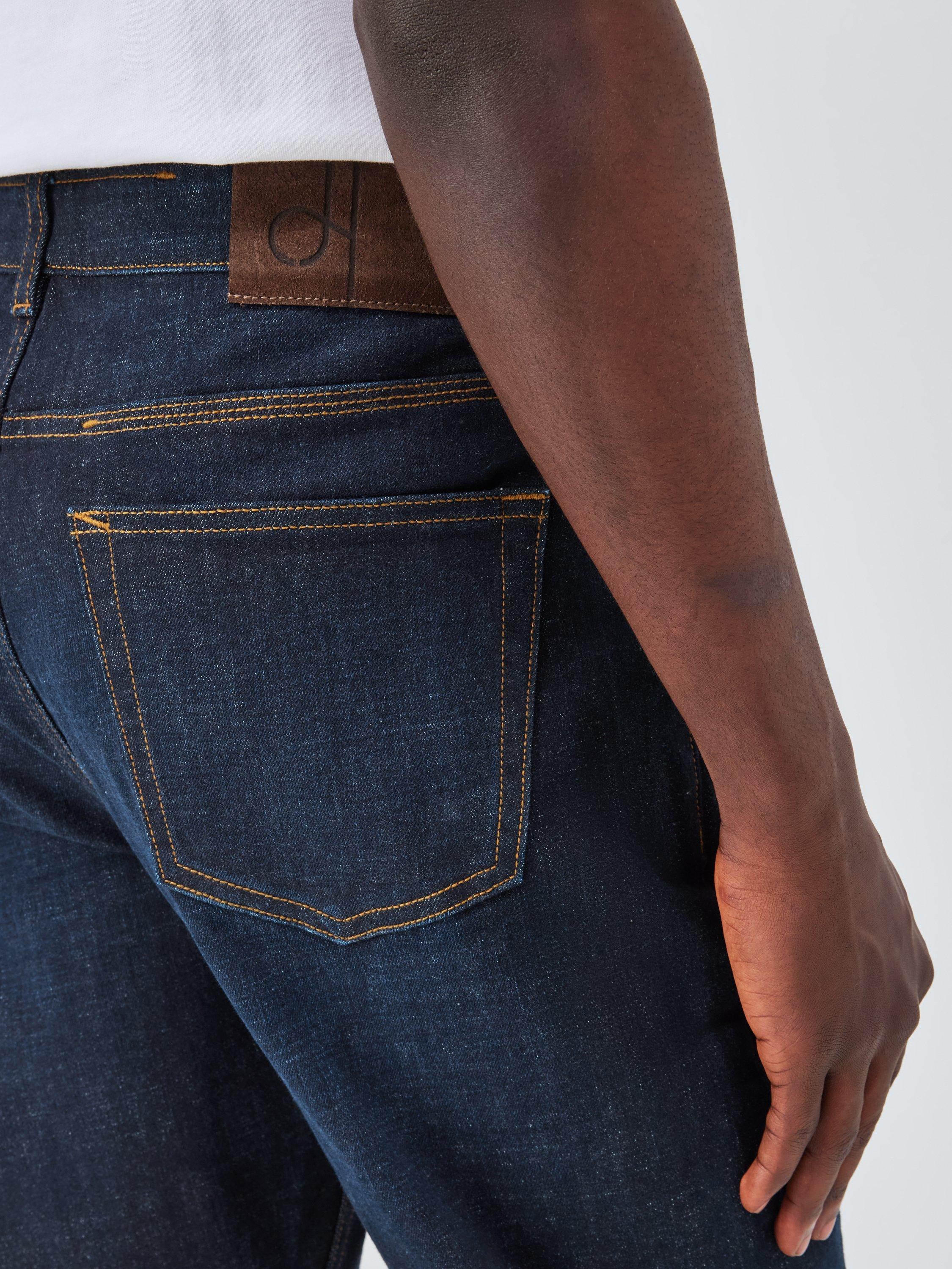 Product image 5 of 6, which shows John Lewis Slim Fit Denim Jeans, Dark Wash, 30R