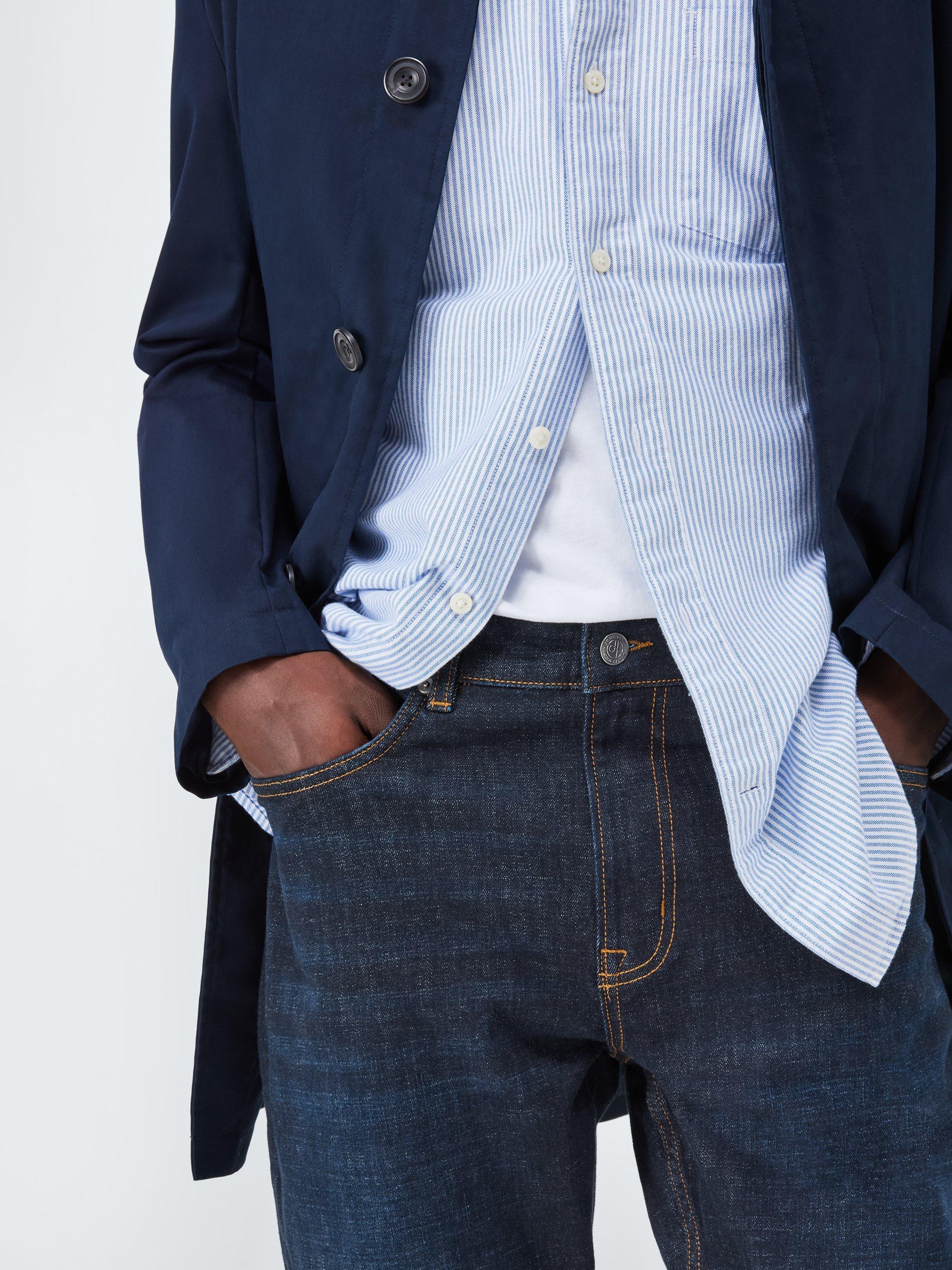 Product image 6 of 6, which shows John Lewis Slim Fit Denim Jeans, Dark Wash, 30R