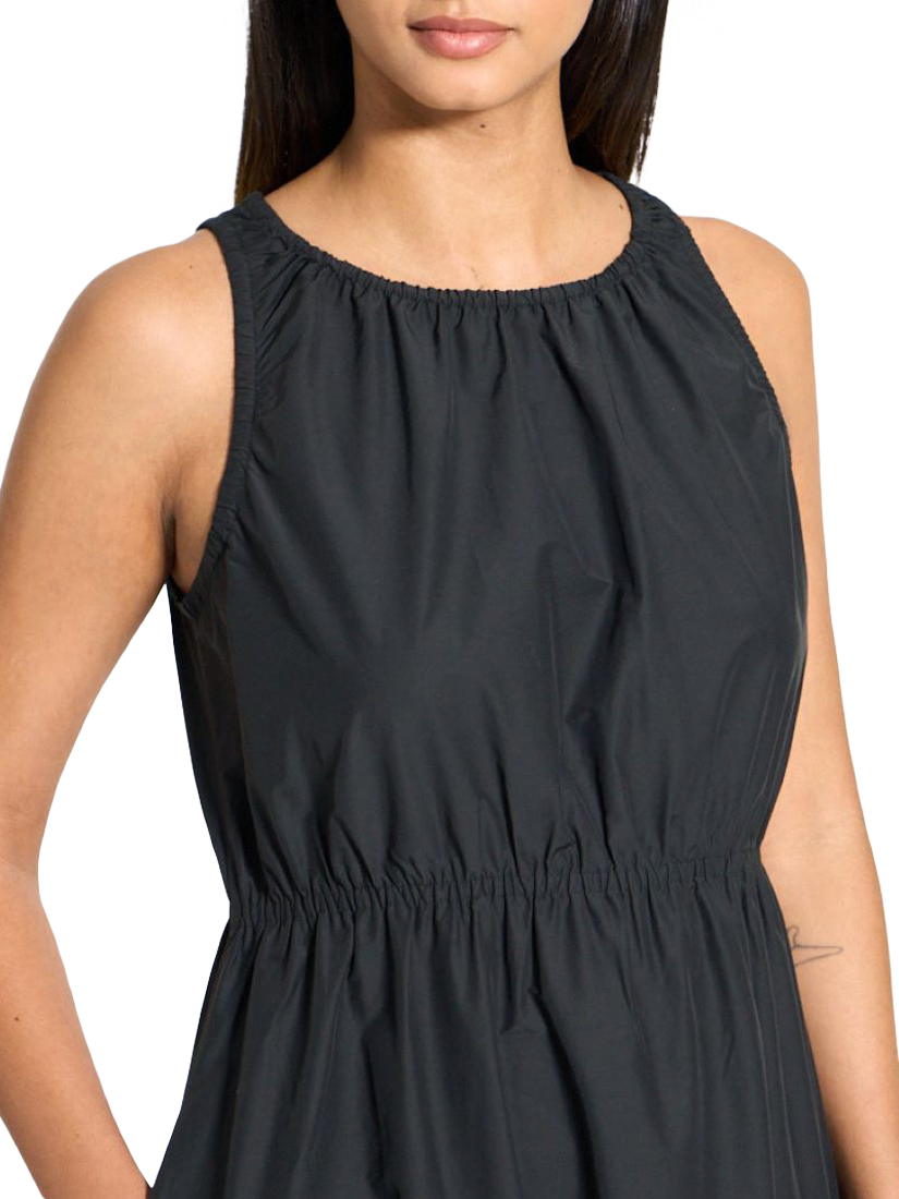 Product image 3 of 3, which shows Theory Gathered Tiers Midi Dress, Black, XS