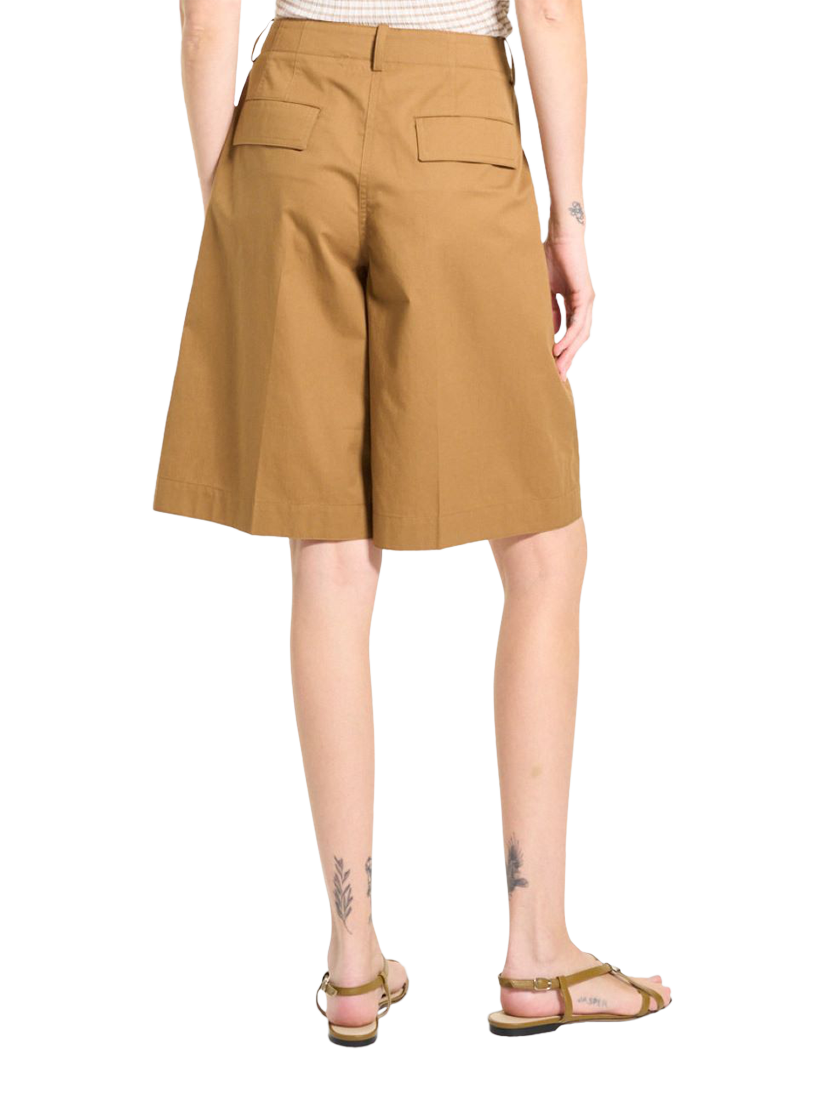 Product image 2 of 3, which shows Theory Relaxed Longline Shorts, Brown, 8