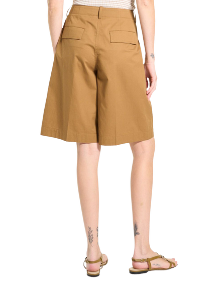 Theory Relaxed Longline Shorts, Brown - view 2, Brown
