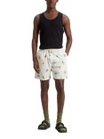 WOOLRICH Poplin Graphic Shorts, White Hook
