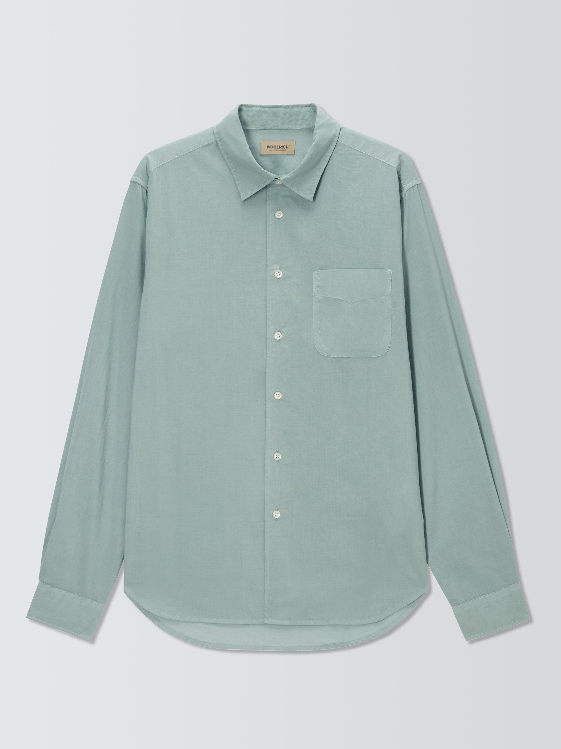 Product image 1 of 1, which shows WOOLRICH Cotton Regular Fit Summer Shirt, Chinois Green, S