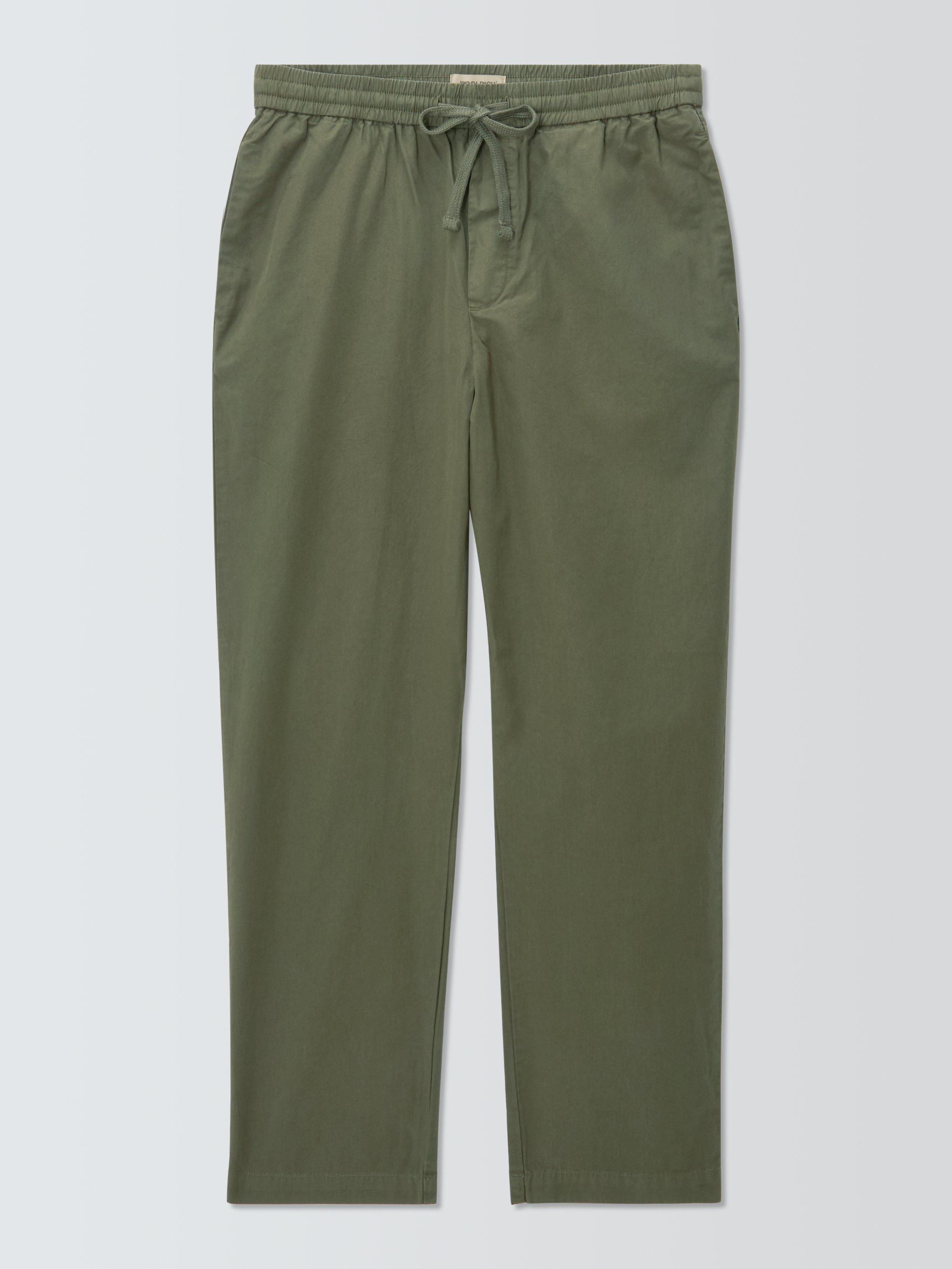 Product image 1 of 1, which shows WOOLRICH Poplin Jogger Trousers, Greenstone, S