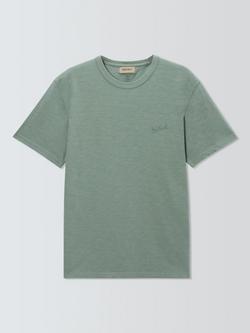 WOOLRICH Slub T-Shirt, Chinois Green, Chinois Green