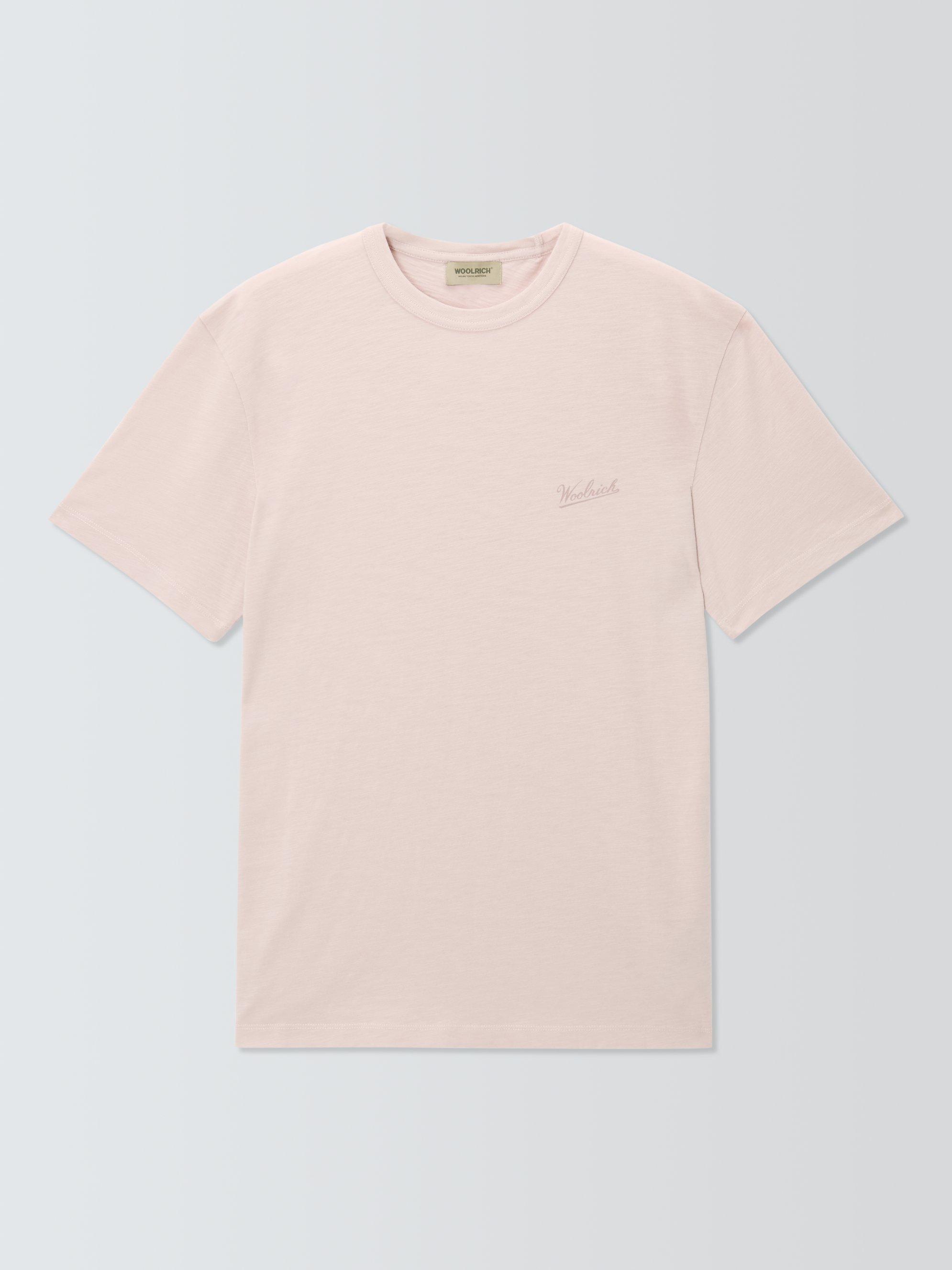 Product image 1 of 1, which shows WOOLRICH Slub T-Shirt, Rose Smoke, S
