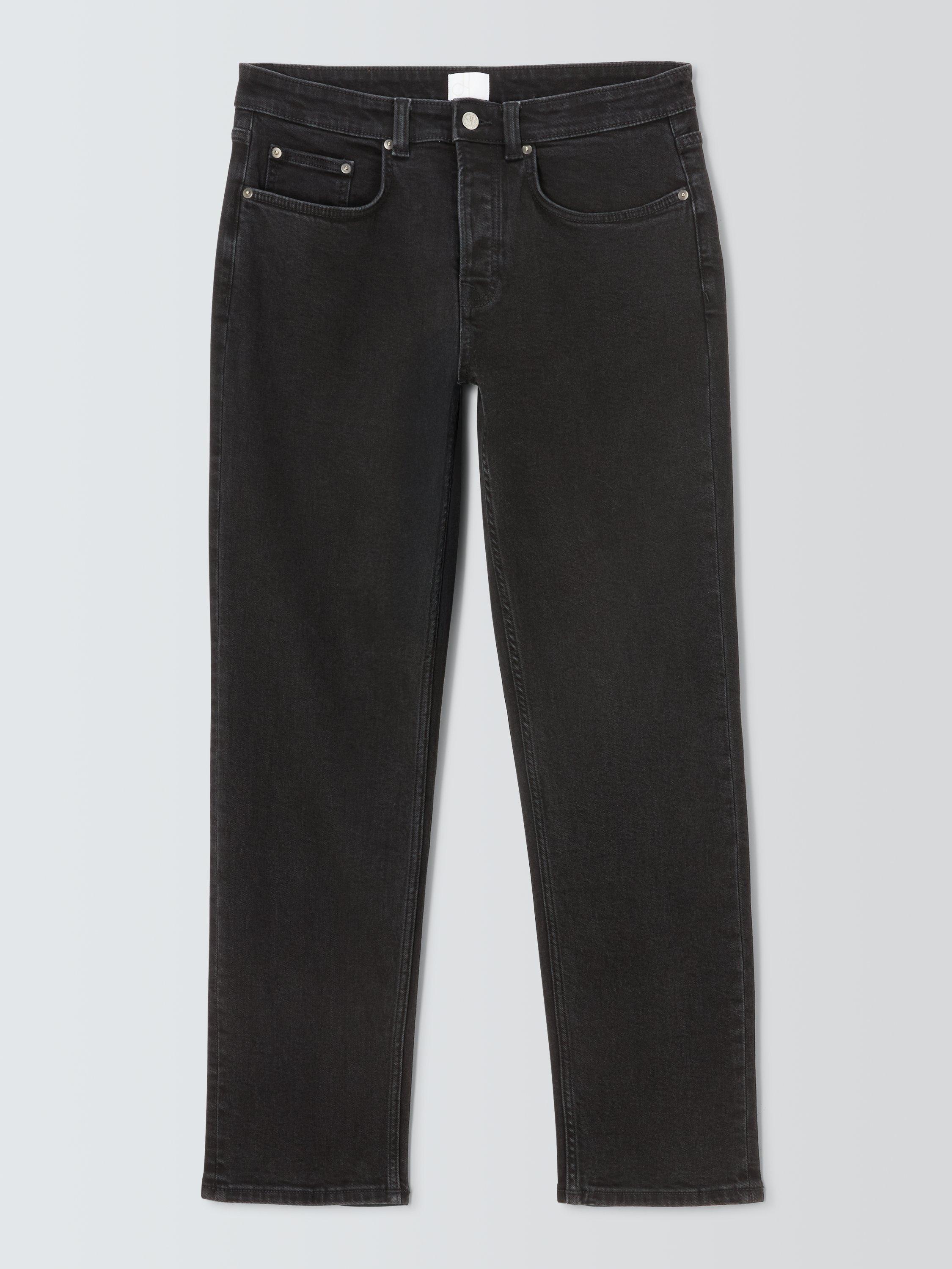 Product image 4 of 6, which shows John Lewis Regular Fit Denim Jeans, Washed Black, 30R