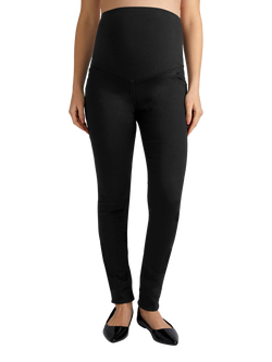 JoJo Maman Bébé Cotton Blend Skinny Maternity Jeans - view 2, Black