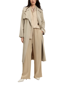 HUGO BOSS BOSS Tie Waist Trench Coat, Beige
