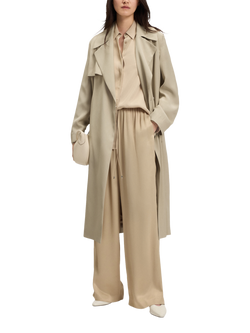 HUGO BOSS BOSS Tie Waist Trench Coat - view 2, Beige