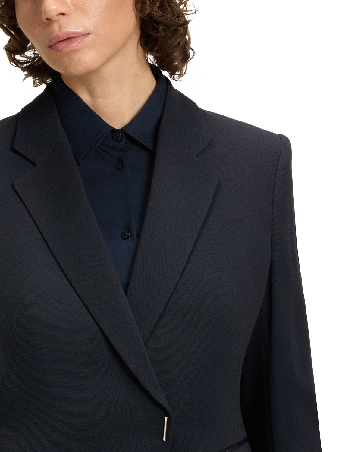 Product image 5 of 6, which shows HUGO BOSS Single Breasted Long Sleeve Business Jacket, Dark Blue, 4