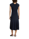 HUGO BOSS Cap Sleeve V Neck Midi Dress