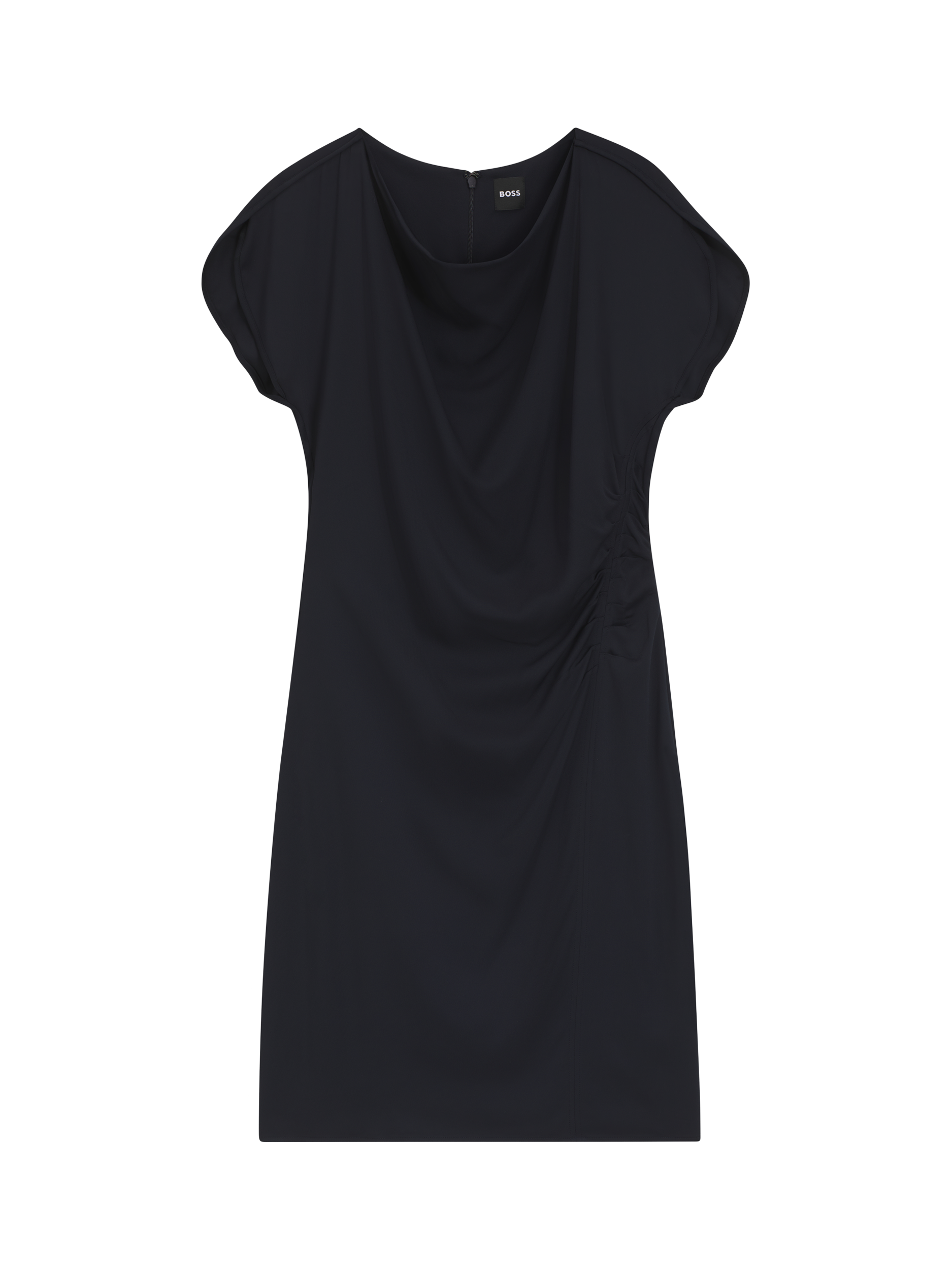 Product image 4 of 6, which shows HUGO BOSS Devania Short Sleeve Dress, Dark Blue, 6