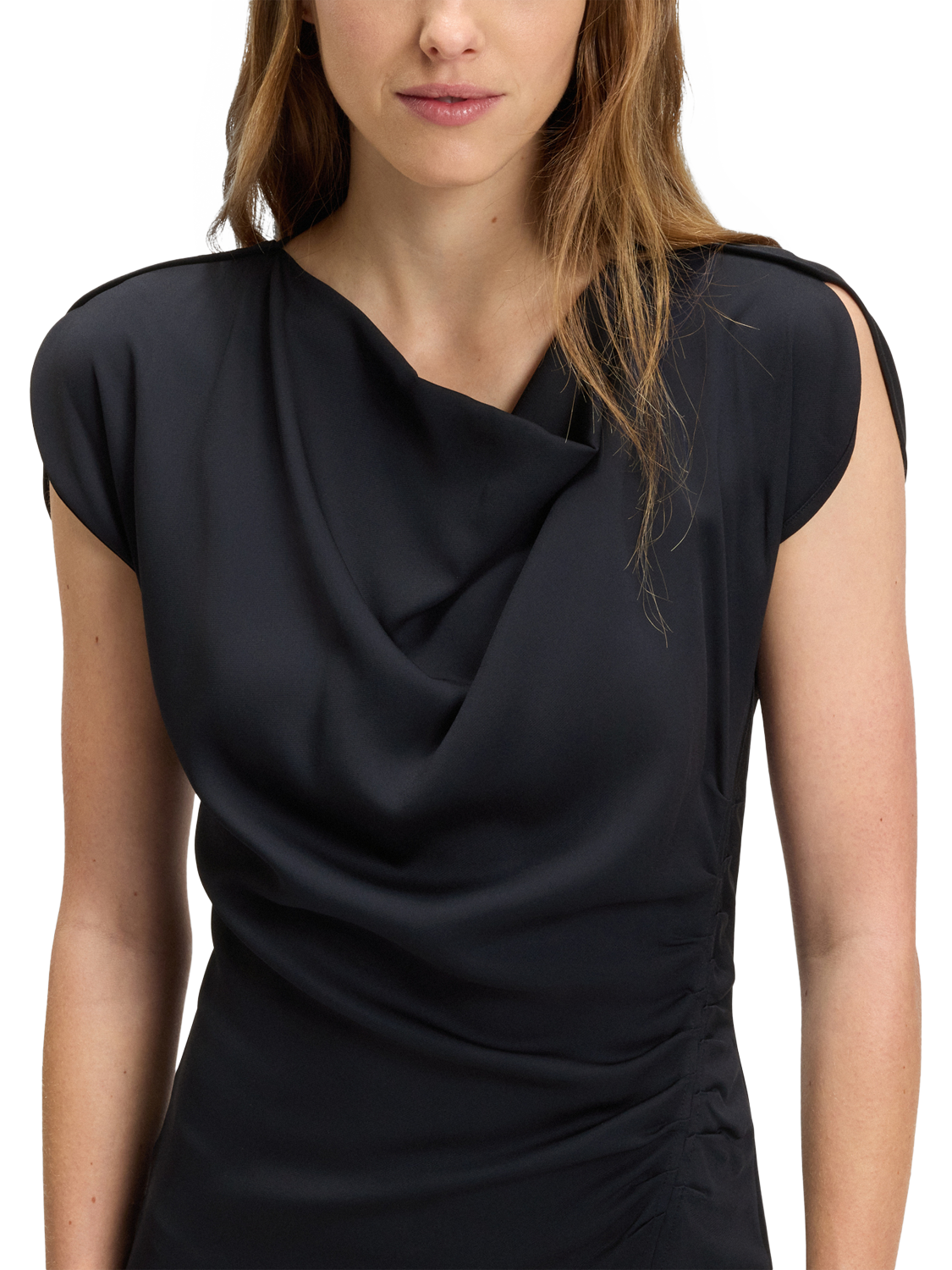 Product image 6 of 6, which shows HUGO BOSS Devania Short Sleeve Dress, Dark Blue, 6