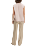 BOSS Basina Silk Rich Wrap Blouse, Pale Pink
