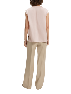 BOSS Basina Silk Rich Wrap Blouse, Pale Pink - view 2, Pale Pink