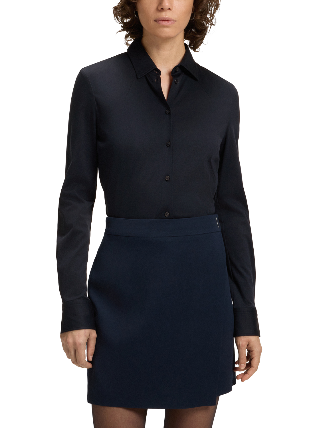 Product image 1 of 6, which shows HUGO BOSS BOSS Plain Shirt, Dark Blue, 8