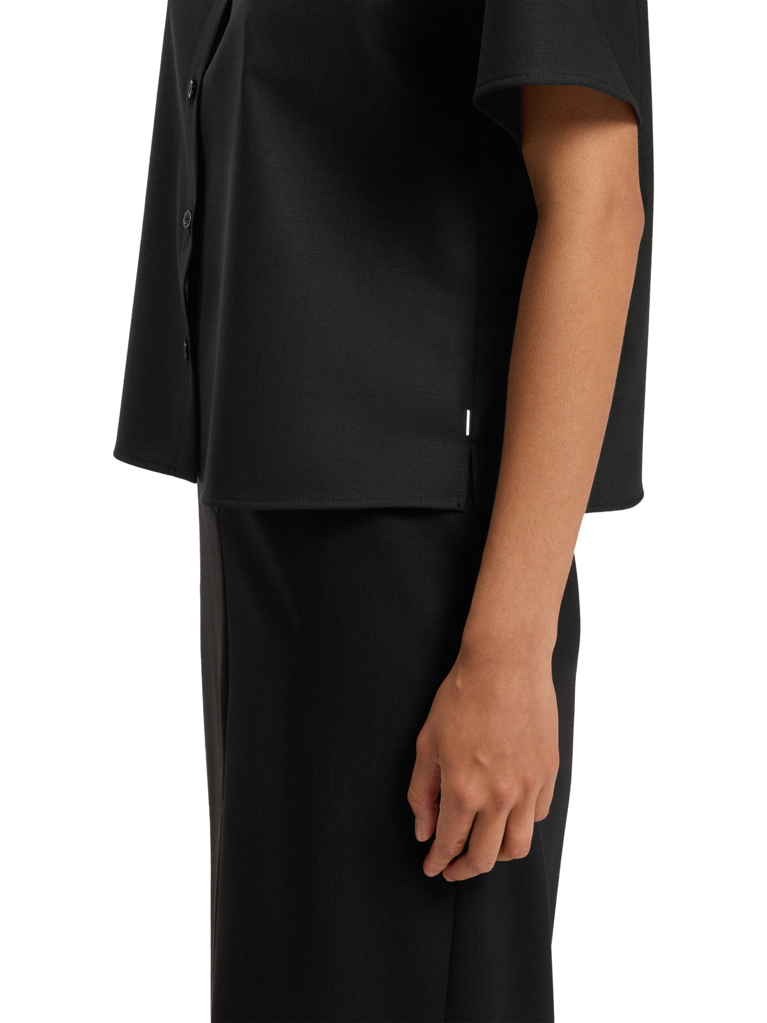 Product image 6 of 6, which shows BOSS Bulera Pure Wool Shirt, Black, 4