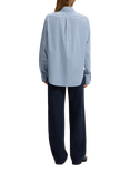 BOSS Saturday Stripe Long Sleeve Shirt, Blue/White