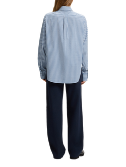 BOSS Saturday Stripe Long Sleeve Shirt, Blue/White - view 2, Blue/White