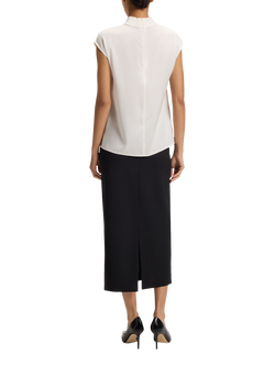 BOSS Bidriz Silk Rich Top, Open White - view 2, Open White