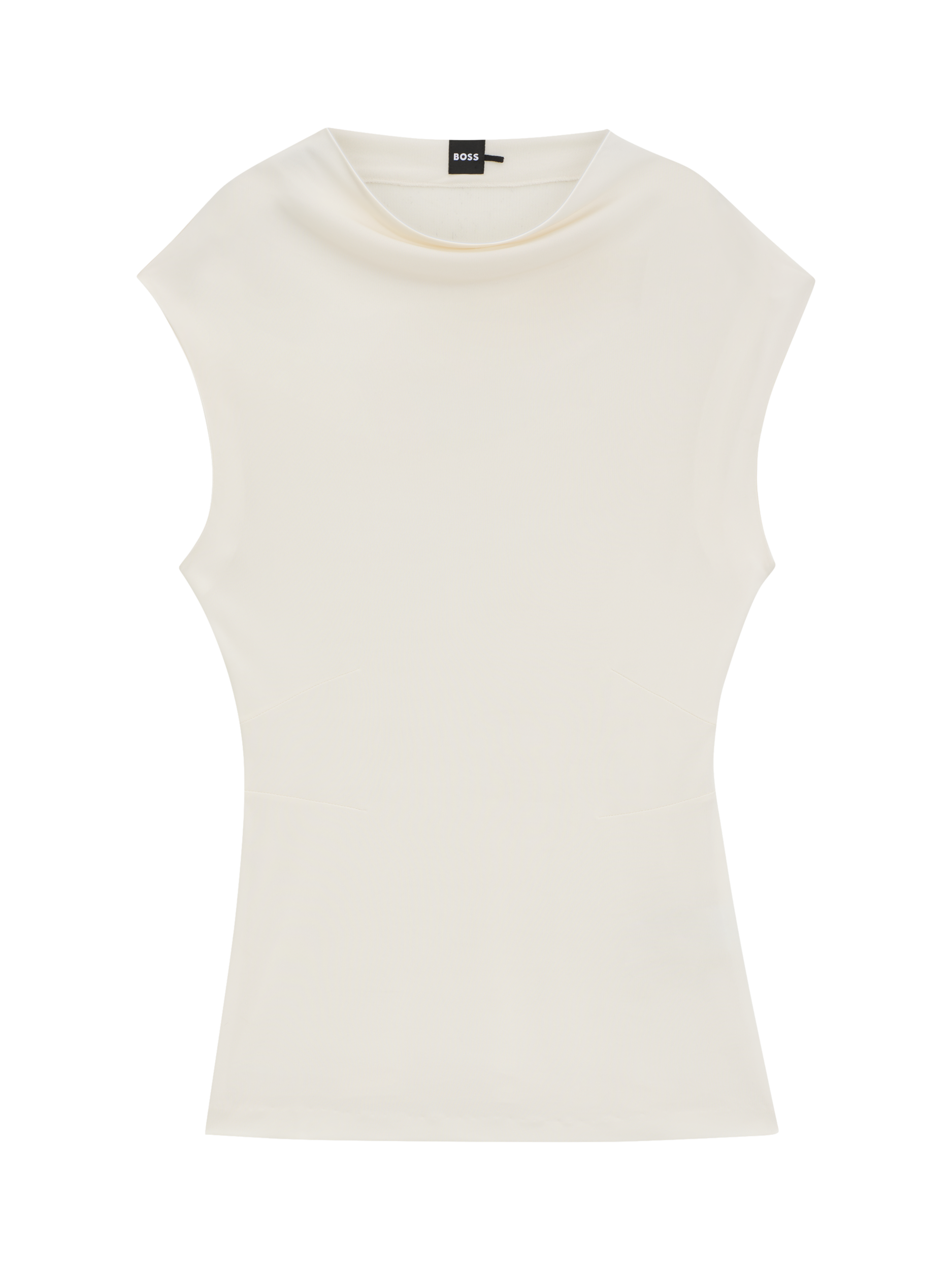 Product image 4 of 5, which shows HUGO BOSS BOSS Cowl Neck Top, White, S