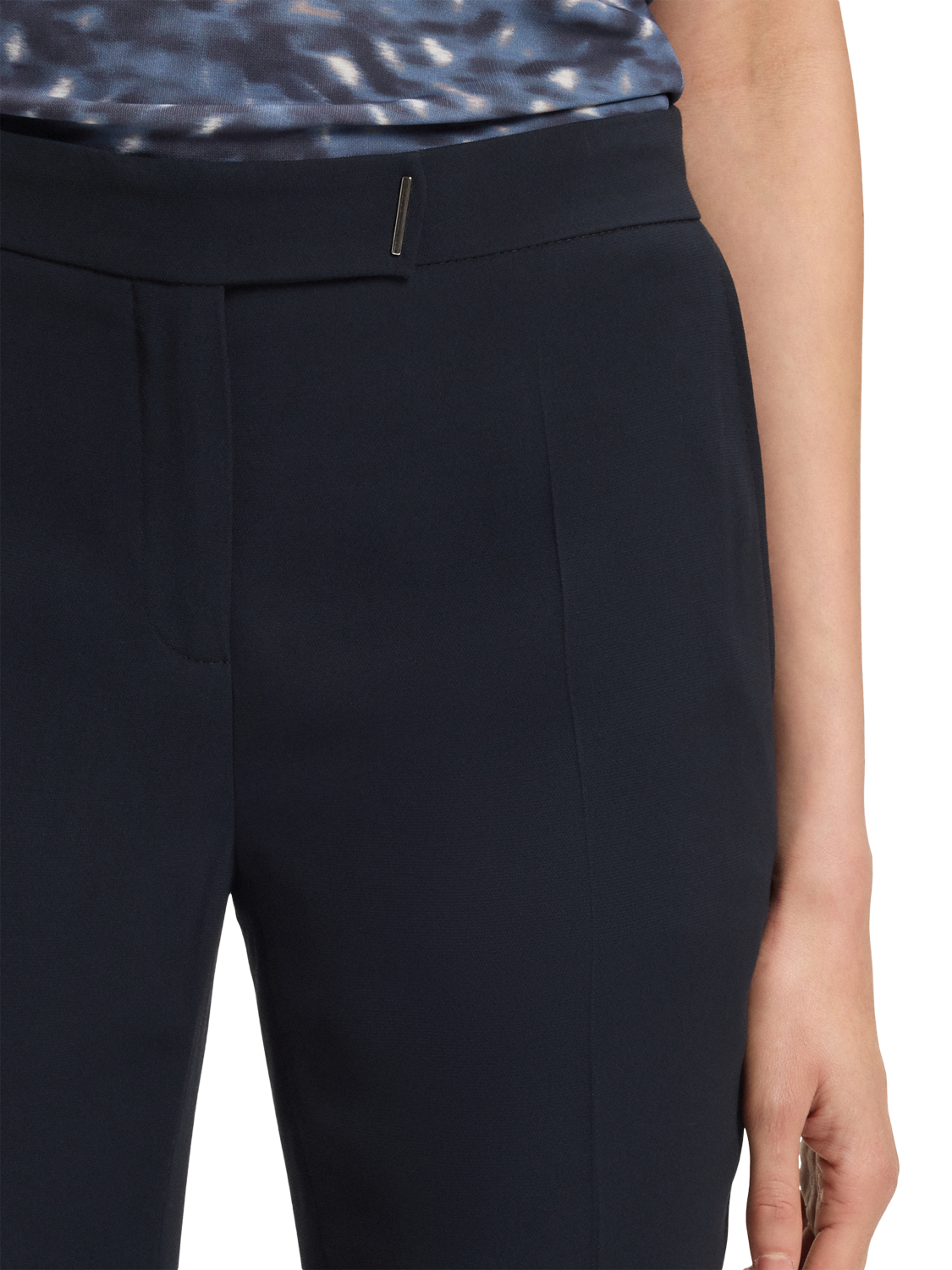 Product image 6 of 6, which shows BOSS Tapria Slim Tailored Trousers, Dark Blue, 10