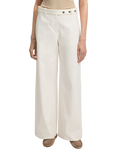 BOSS Tiana Wide Leg Tailored Trousers, White