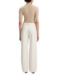 BOSS Tiana Wide Leg Tailored Trousers, White