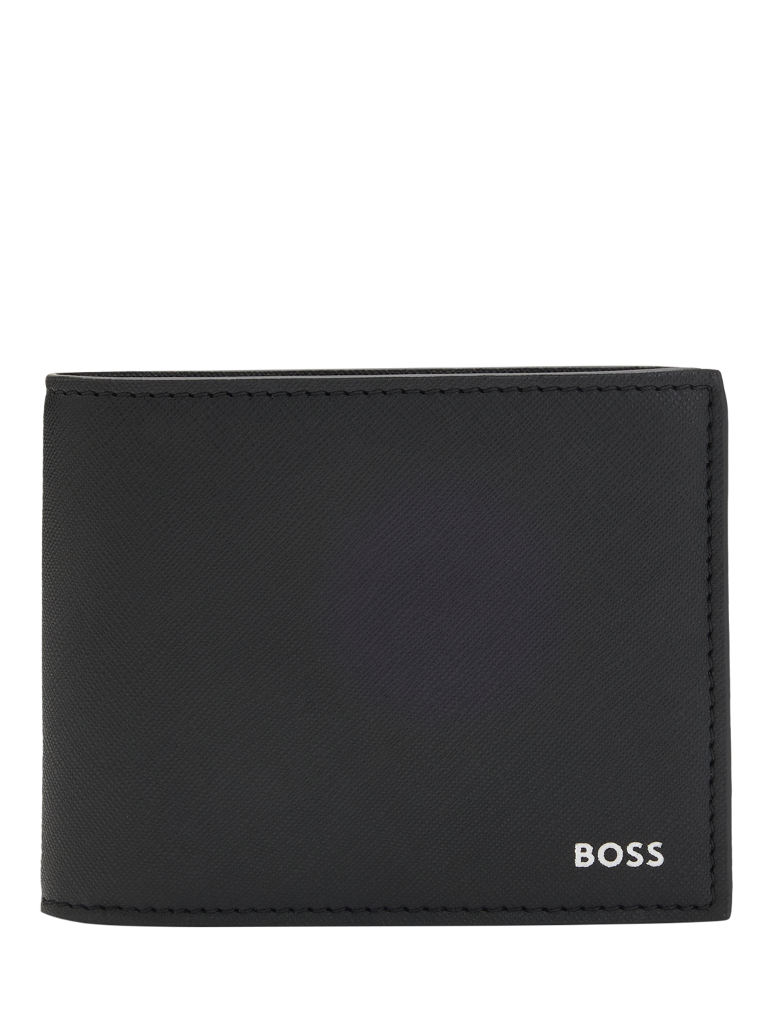 Product image 1 of 4, which shows HUGO BOSS BOSS Leather Wallet, Black